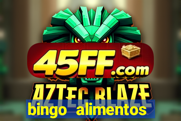 bingo alimentos para imprimir